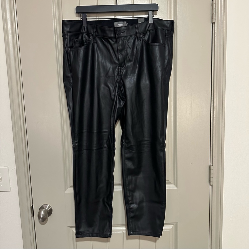 Torrid Black Leather Pants